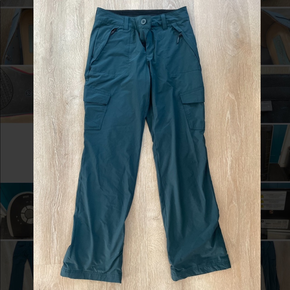 Eddie Bauer Teal Fleece Lined Pants 4